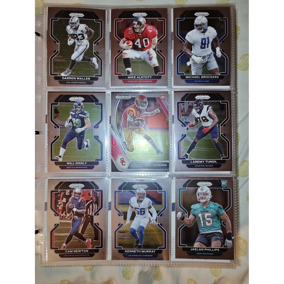 Panini Other - Football Trading Cards 2021 Panini Prizm NFL Draft Picks Lot of 9 RC Cam Newton